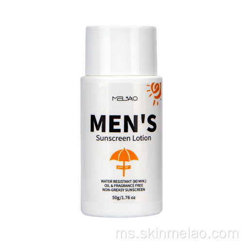 Pelembap Anti Wrinkle SPF 50 Lotion Sunscreen Lelaki